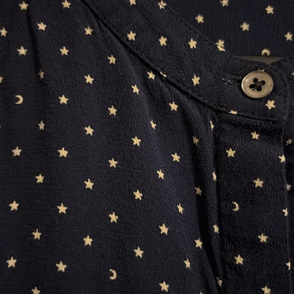 JOIE SOFT Festival Star Moon Dress Blue Size S super soft viscose - missing belt - Picture 7 of 7